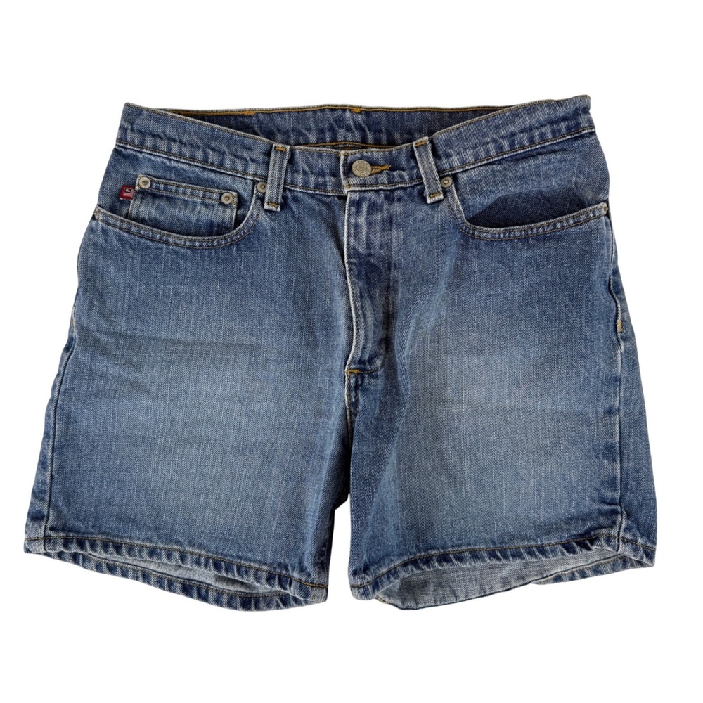 Polo Jeans Co Denim Shorts Womens 8 Blue 5 Inch Weekender Mid Rise Medium Wash